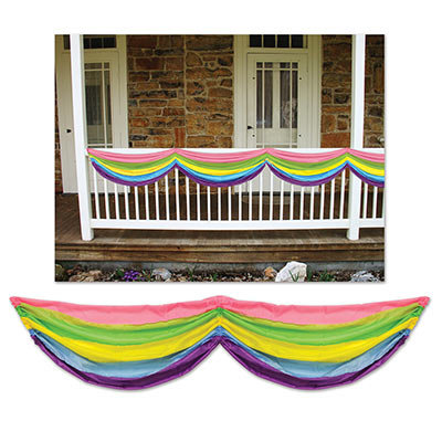 Rainbow Pastel Dotty Multi Fabric Bunting Bundle 20ft /6m Easter Spring Weddings 