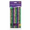 Purple, Green and Gold (Mardi Gras) Doorway Curtain made of metallic strands