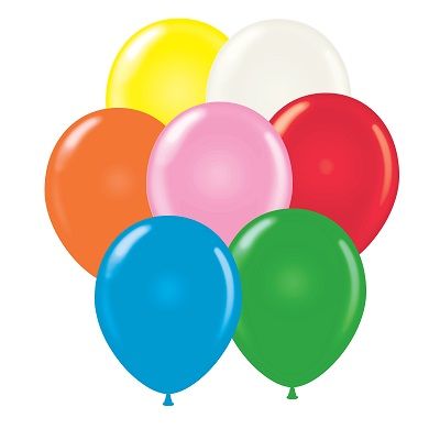 Assorted colored latex balloons for birthday's