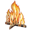 The 3-D Campfire Centerpiece is printed with great detail displaying a campfire on card stock material.