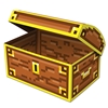 8-Bit Treasure Chest printed on card stock material.
