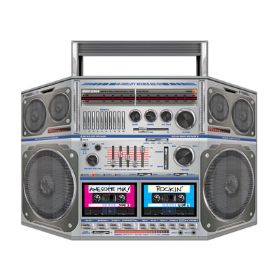 Boom Box Stand-Up 80s Party Decoration 