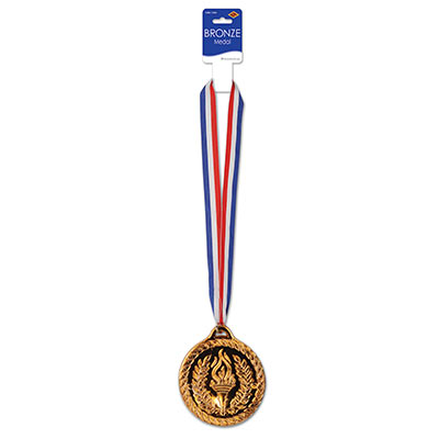 Bronze Medal with Red, White and Blue Ribbon 