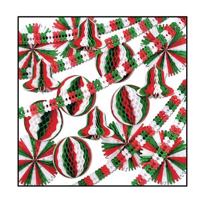 Red, Green and White Christmas Display Decorator