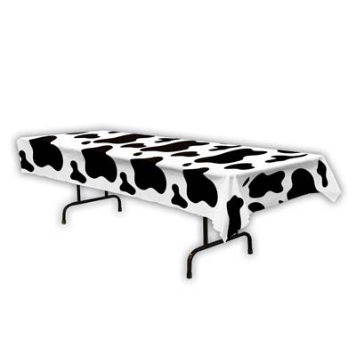 Cow Print Table Cover for a rectangle table