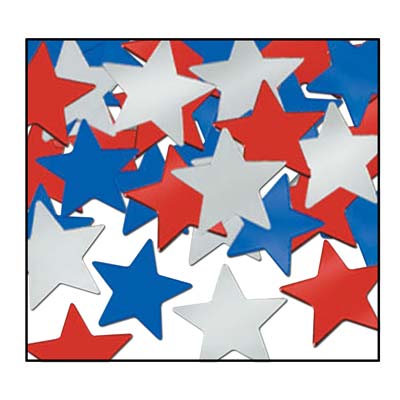 Patriotic Confetti Stars for 4th of July