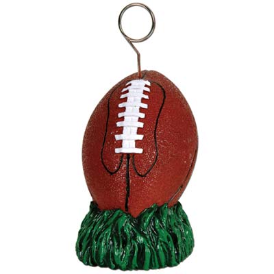 6 oz. Football Photo/Balloon Holder for a themed party