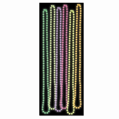 glow in the dark round party beads