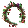 DISC-Holiday Tinsel Garland Headband (Pack of 12) Holiday Tinsel Garland Headband, Christmas Wearables, party favor, wholesale, inexpensive, bulk
