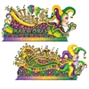 Mardi Gras Float Props printed on thin plastic material.