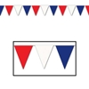 Red, White and Blue Outdoor Pennant Banner