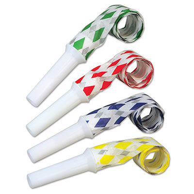 Assorted Colored Party Blowouts