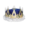 Blue Royal Queens Crown with Gold
