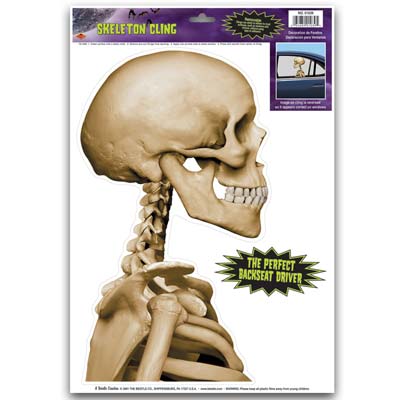 Skeleton Cling (Pack of 12) Skeleton Cling, cling, skeleton, decoration, halloween, wholesale, inexpensive, bulk