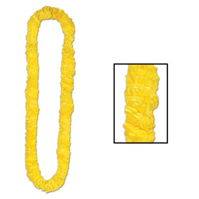 Yellow Soft-Twist Poly Leis