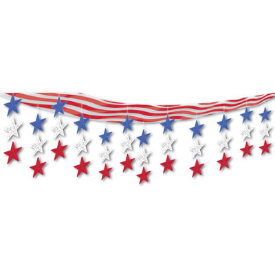Stars & Stripes Ceiling Decorations for 4th of July