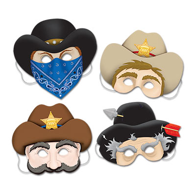 Western Fun Photo Masks for a themed party