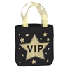 favor bag with gold stars and VIP written inside a large star