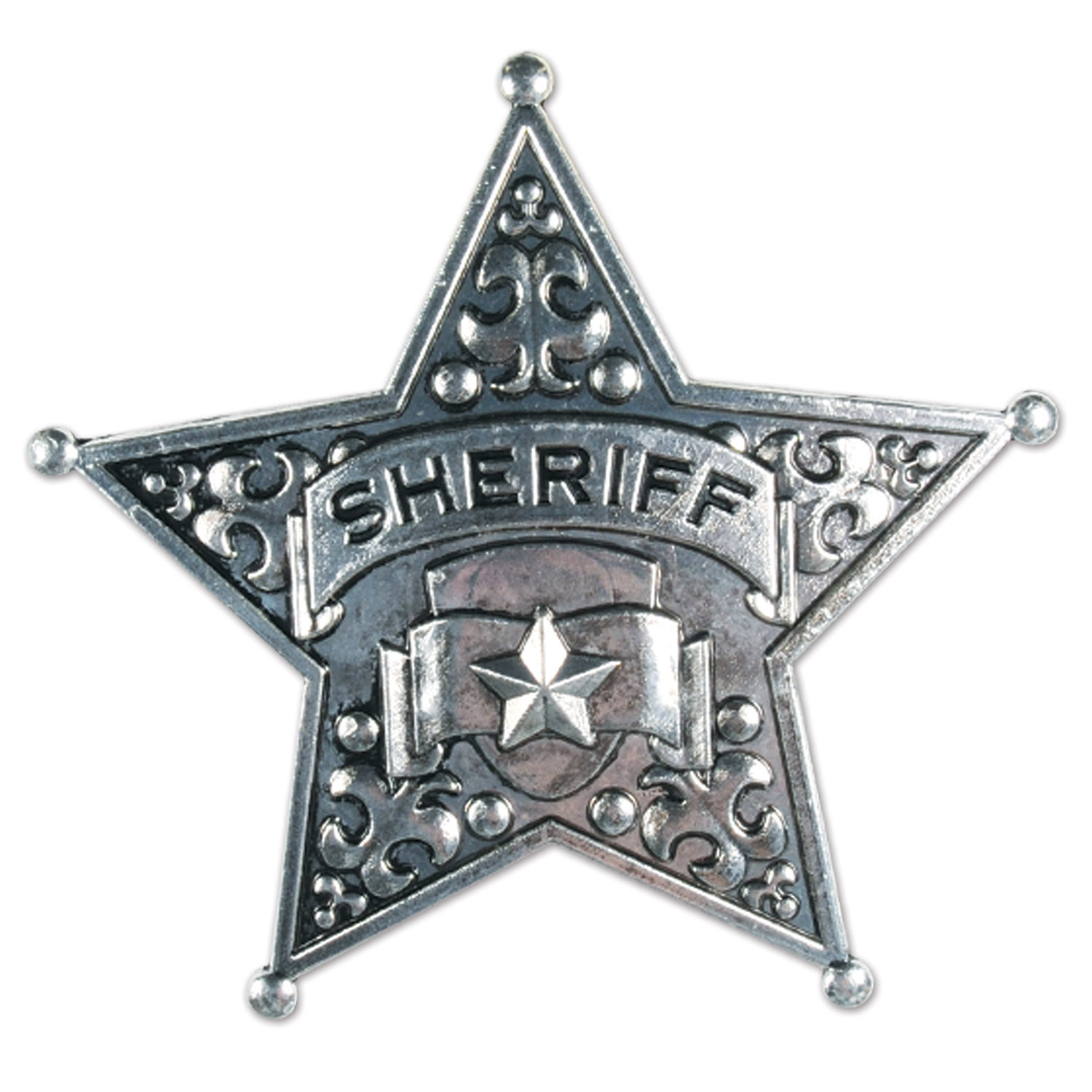 silver star badge for a sheriff