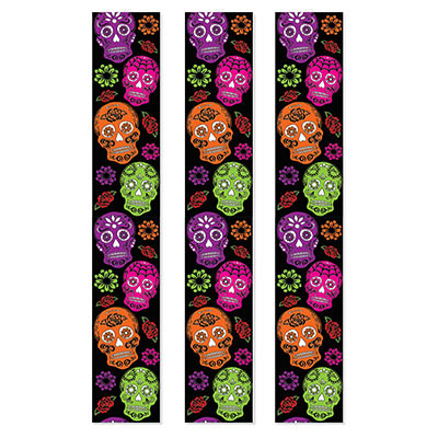 Day Of The Dead Party Panels (Pack of 36) Day Of The Dead, Party, Panels, halloween, skull, floral