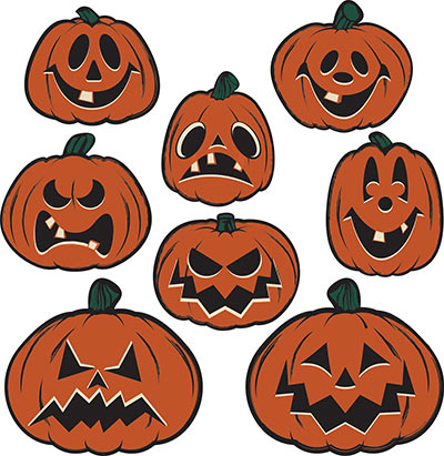 Vintage Halloween Pumpkin Cutouts (Pack of 96) Vintage Halloween Pumpkin Cutouts, Halloween, Holiday parties, decorations