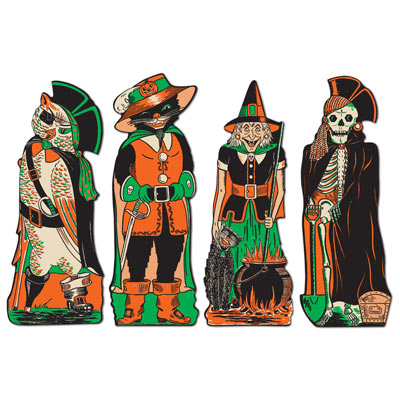 Vintage Halloween Fanci-Dress Cutouts (Pack of 48) Vintage, Halloween, Fanci-Dress, Cutouts, cardstock, costumes