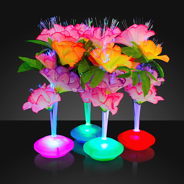 Fiber Optic LED Flower Centerpieces (Pack of 12) LED Fiber Optic Flower Centerpiece, Fiber Optic Centerpiece, Flower centerpiece, Luau themed party, themed parties