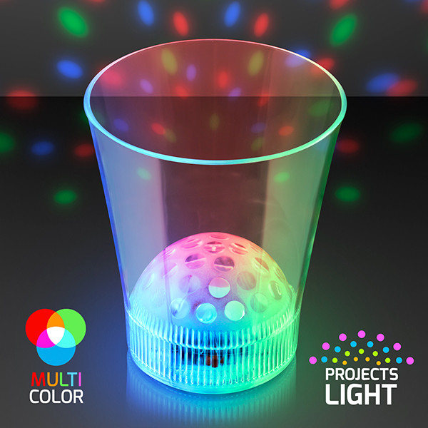 Disco Ball Light Projecting LED Cup. This Disco Ball Light Projecting Cup will bring life to the party.