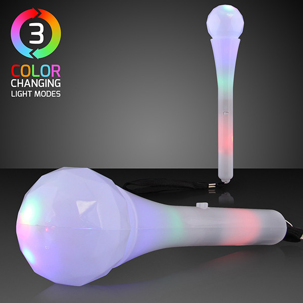 LED Microphone Toy with Flashing Lights w/ Three Color Change Light Modes. This Microphone Toy will make your kiddos the star of the band.