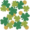 Shamrock & Coin Deluxe Sparkle Confetti (Pack of 12) Shamrock & Coin Deluxe Sparkle Confetti, Shamrock, coin, confetti, st. patricks day, decoration, wholesale, inexpensive, bulk
