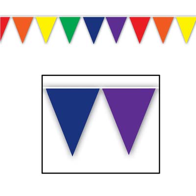 Rainbow Color Pennant Banner