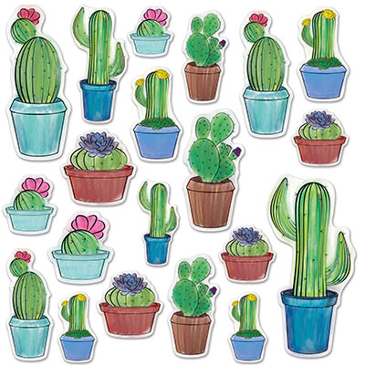 Cactus Cutouts for a Fiesta party