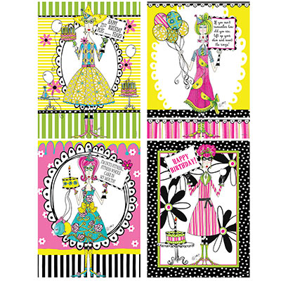 Dolly Mamas Adult Celebration Poster Cutouts (Pack of 48) Dolly Mamas Adult Celebration Poster Cutouts