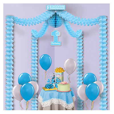 Decorating kit for little boys first birthday party.