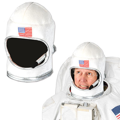 Plush Astronaut Helmet (Pack of 6) Plush Astronaut Helmet, astronaut helmet, hat, novelty hat, space, outer space, galaxy, party favor, wholesale, inexpensive, bulk
