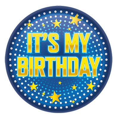 Its My Birthday Button (Pack of 6) Its My Birthday Button, its my birthday, birthday, button, party favor, wholesale, inexpensive, bulk