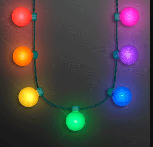Rainbow LED Globe Necklaces
