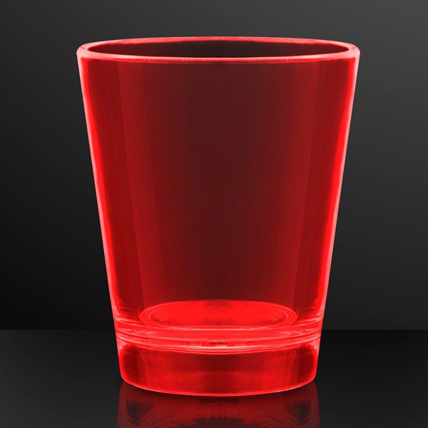 4 very cool....NEW Turn Red when cold Bacardi Plastic Shot Glasses 