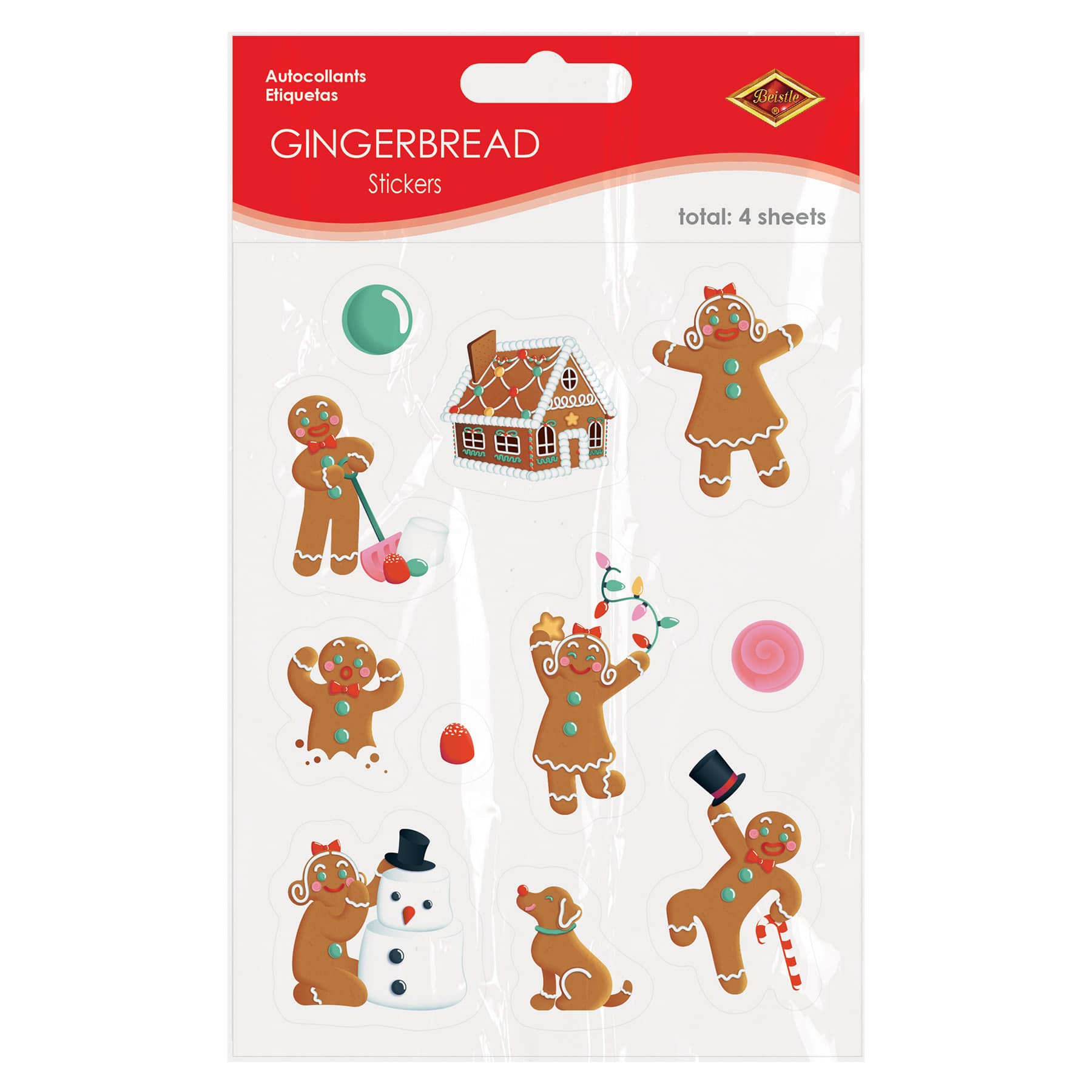 Gingerbread Sticker Gingerbread Stickers
