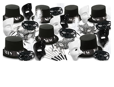 The Masquerade New Year's Eve Party Kit for 50 People