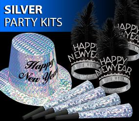 bulk silver new years eve party kits image