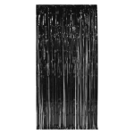 Black Doorway Curtain made of metallic strands 