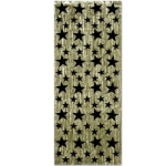 1-Ply Black and Gold Gleam 'N Curtain (Pack of 6) gold, black, star, metallic, curtain, new year's eve, back drop, inexpensive, decoration, wholesale, bulk