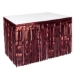 1-Ply Burgundy Metallic Table Skirting 