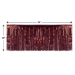 Burgundy Metallic Table Skirting (Pack of 6)  - 55048-BU