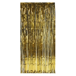 Gold Doorway Curtain made of metallic strands