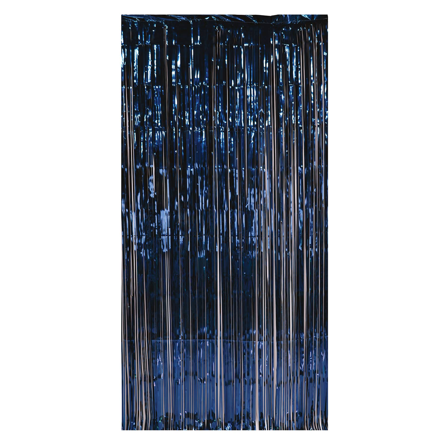 Navy Blue Doorway Curtain made of metallic strands