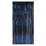 Navy Blue Doorway Curtain made of metallic strands
