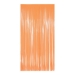 1-Ply Neon Orange Plastic Fringe Curtain