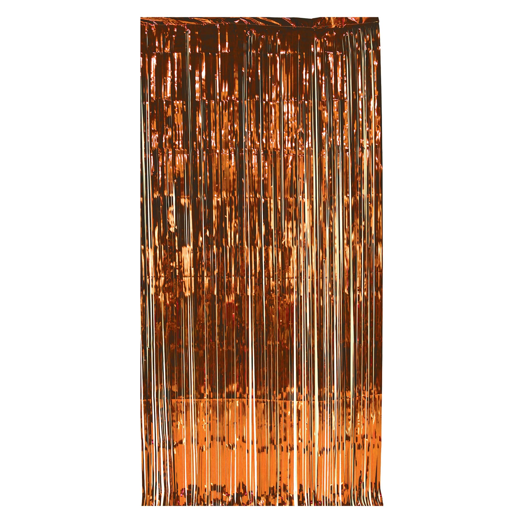 Orange Doorway Curtain made of metallic strands
